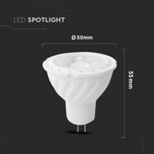 LED Spot Λάμπα MR16 6W V-TAC PRO Samsung Chip 110° 445lm 12V Ψυχρό Λευκό 6400K – 21206