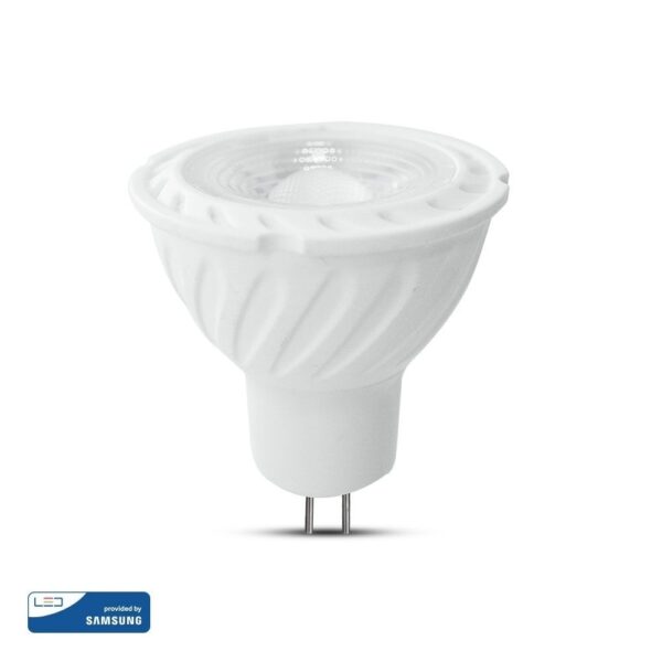 LED Spot Λάμπα MR16 6W V-TAC PRO Samsung Chip 110° 445lm 12V Φυσικό Λευκό 4000K – 21205