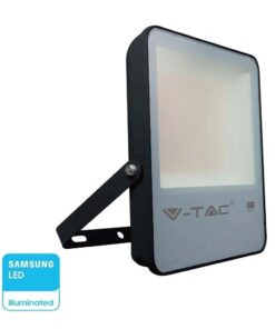 LED Προβολέας 100W V-TAC PRO Samsung Chip Μαύρος 100° 13700lm Αδιάβροχος IP65 Φυσικό 4000K – 20406