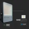 LED Προβολέας 100W V-TAC PRO Samsung Chip Μαύρος 100° 13700lm Αδιάβροχος IP65 Φυσικό 4000K – 20406