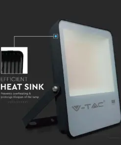 LED Προβολέας 100W V-TAC PRO Samsung Chip Μαύρος 100° 13700lm Αδιάβροχος IP65 Φυσικό 4000K – 20406