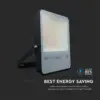 LED Προβολέας 100W V-TAC PRO Samsung Chip Μαύρος 100° 13700lm Αδιάβροχος IP65 Φυσικό 4000K – 20406
