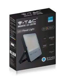 Προβολέας LED V-TAC PRO Samsung Chip 150W Ψυχρό Λευκό 6400K Μαύρο 20500lm Evolution – 20409