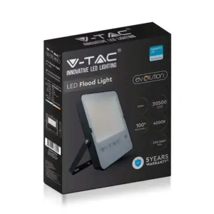 Προβολέας LED V-TAC PRO Samsung Chip 150W Ψυχρό Λευκό 6400K Μαύρο 20500lm Evolution – 20409