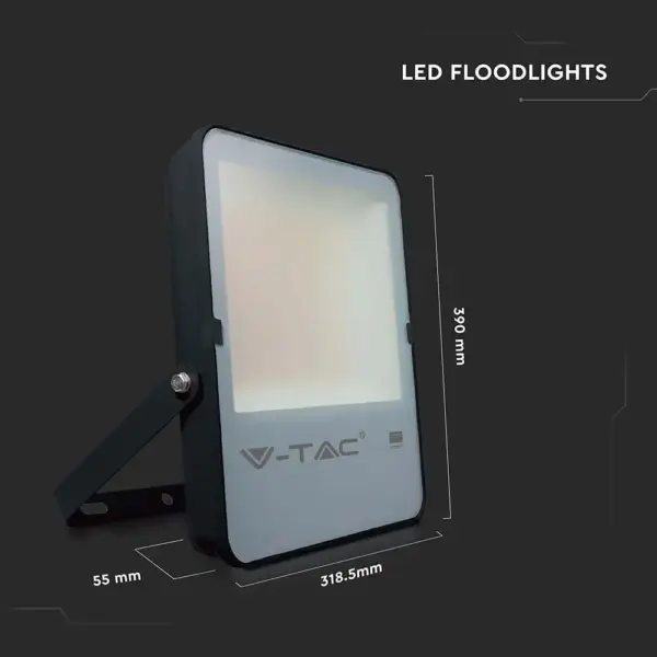 Προβολέας LED V-TAC PRO Samsung Chip 150W Ψυχρό Λευκό 6400K Μαύρο 20500lm Evolution – 20409