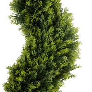 GloboStar® Artificial Garden LEMON CYPRESS SPIRAL 20408 Τεχνητό Διακοσμητικό Φυτό Λεμονόκυπάρισσο Υ150cm