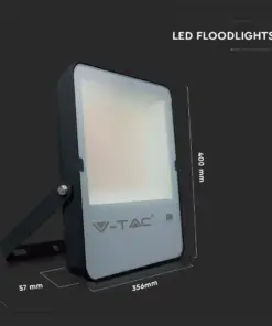 LED Προβολέας 200W V-TAC PRO Samsung Chip Μαύρος 100° 27350lm Αδιάβροχος IP65 Ψυχρό 6400K – 20411