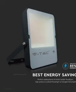 LED Προβολέας 200W V-TAC PRO Samsung Chip Μαύρος 100° 27350lm Αδιάβροχος IP65 Ψυχρό 6400K – 20411