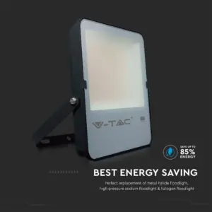 LED Προβολέας 200W V-TAC PRO Samsung Chip Μαύρος 100° 27350lm Αδιάβροχος IP65 Ψυχρό 6400K – 20411