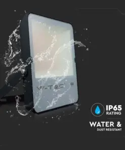 LED Προβολέας 200W V-TAC PRO Samsung Chip Μαύρος 100° 27350lm Αδιάβροχος IP65 Ψυχρό 6400K – 20411