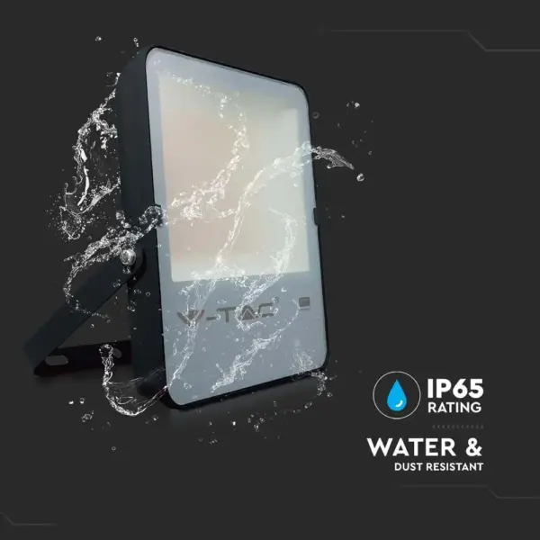 LED Προβολέας 200W V-TAC PRO Samsung Chip Μαύρος 100° 27350lm Αδιάβροχος IP65 Ψυχρό 6400K – 20411