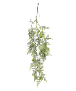 GloboStar® Artificial Garden FERN HANGING BRANCH 20413 Τεχνητό Διακοσμητικό Κρεμαστό Φυτό Φτέρη Υ89cm