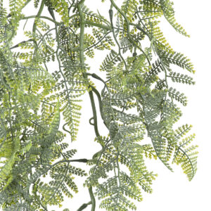 GloboStar® Artificial Garden FERN HANGING BRANCH 20413 Τεχνητό Διακοσμητικό Κρεμαστό Φυτό Φτέρη Υ89cm