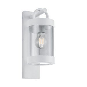 Φωτιστικό Τοίχου Trio Lighting   E27 Λευκό Ματ Αλουμίνιο   IP44 204160131