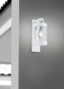Φωτιστικό Τοίχου Trio Lighting E27 Λευκό Ματ Αλουμίνιο IP44 204160131