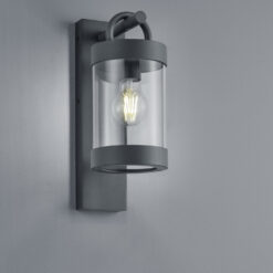 Φωτιστικό Τοίχου Trio Lighting E27 Ανθρακί Αλουμίνιο IP44 204160142
