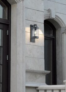 Φωτιστικό Τοίχου Trio Lighting E27 Ανθρακί Αλουμίνιο IP44 204160142