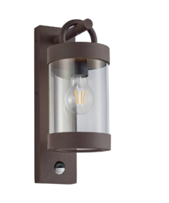 Φωτιστικό Τοίχου Trio Lighting E27 Σκουριά Αλουμίνιο IP44 204169124