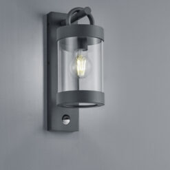 Φωτιστικό Τοίχου Trio Lighting E27 Ανθρακί Αλουμίνιο IP44 204169142
