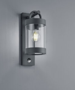 Φωτιστικό Τοίχου Trio Lighting E27 Ανθρακί Αλουμίνιο IP44 204169142