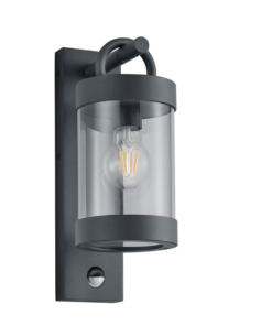 Φωτιστικό Τοίχου Trio Lighting E27 Ανθρακί Αλουμίνιο IP44 204169142