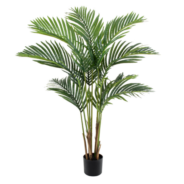 GloboStar® Artificial Garden ARECA PALM TREE 20418 Τεχνητό Διακοσμητικό Φυτό Φοινικόδεντρο Αρέκα Υ120cm