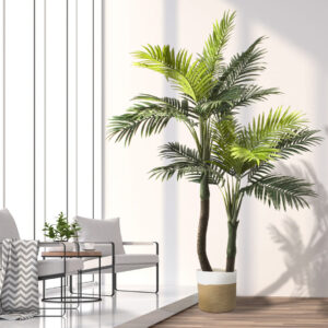 GloboStar® Artificial Garden ARECA PALM TREE 20421 Τεχνητό Διακοσμητικό Φυτό Φοινικόδεντρο Αρέκα Υ260cm