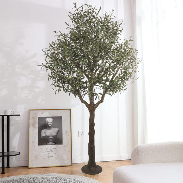 GloboStar® Artificial Garden OLIVE TREE 20425 Τεχνητό Διακοσμητικό Δέντρο Ελιά Υ220cm