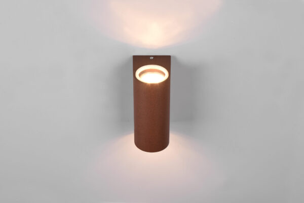 Φωτιστικό Τοίχου Trio Lighting ROYA  2x GU10 Σκουριά Χυτό Αλουμίνιο IP44  – 204260224