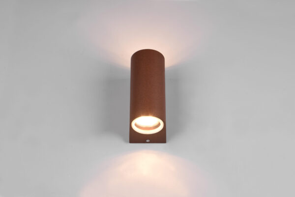 Φωτιστικό Τοίχου Trio Lighting ROYA  2x GU10 Σκουριά Χυτό Αλουμίνιο IP44  – 204260224