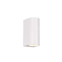 Φωτιστικό Τοίχου Trio Lighting ROYA 2x GU10 Λευκό Ματ Χυτό Αλουμίνιο IP44, Πάνω-κάτω φωτισμός- 204260231