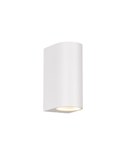 Φωτιστικό Τοίχου Trio Lighting ROYA 2x GU10 Λευκό Ματ Χυτό Αλουμίνιο IP44, Πάνω-κάτω φωτισμός- 204260231