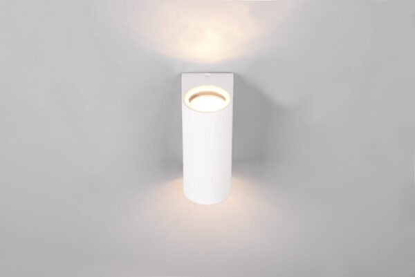 Φωτιστικό Τοίχου Trio Lighting ROYA 2x GU10 Λευκό Ματ Χυτό Αλουμίνιο IP44, Πάνω-κάτω φωτισμός- 204260231
