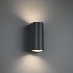 Φωτιστικό Τοίχου Trio Lighting   2xGU10 Ανθρακί Αλουμίνιο   IP44 204260242
