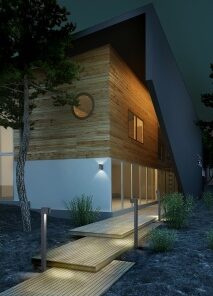 Φωτιστικό Τοίχου Trio Lighting 2xGU10 Ανθρακί Αλουμίνιο IP44 204260242