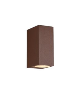 Φωτιστικό Τοίχου Trio Lighting ROYA 2x GU10 Σκουριά Χυτό Αλουμίνιο IP44, Πάνω-κάτω φωτισμός- 204269224