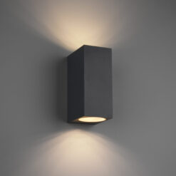 Φωτιστικό Τοίχου Trio Lighting   2xGU10 Ανθρακί Αλουμίνιο   IP44 204269242