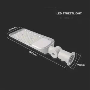 LED φωτιστικό δρόμου V-TAC PRO Samsung Chip 100W 6500Κ Γκρί σώμα – 20427