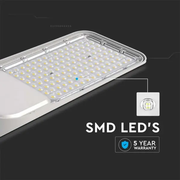 LED φωτιστικό δρόμου V-TAC PRO Samsung Chip 100W 6500Κ Γκρί σώμα – 20427