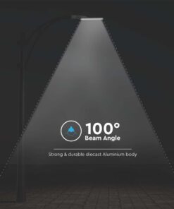 LED φωτιστικό δρόμου V-TAC PRO Samsung Chip με Αισθητήρα Φωτός 50W 5000lm 4000Κ Γκρί – 20432