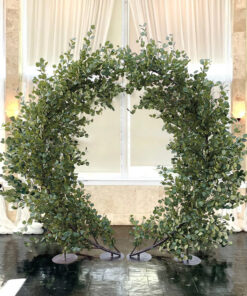 GloboStar® Artificial Garden EYCALYPTUS CINEREA ARCH 20434 Τεχνητή Διακοσμητική Αψίδα Ευκάλυπτου Μ250cm x Υ250cm
