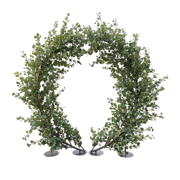 GloboStar® Artificial Garden EYCALYPTUS CINEREA ARCH 20434 Τεχνητή Διακοσμητική Αψίδα Ευκάλυπτου Μ250cm x Υ250cm