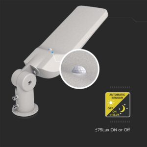 LED Φωτιστικό Δρόμου V-TAC PRO Samsung Chip 150W 4000Κ Γκρί με Αισθήτηρα Φωτός – 20436