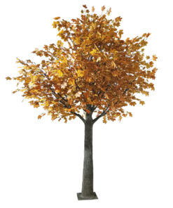 GloboStar® Artificial Garden ACER RUBRUM SYCAMORE TREE 20437 Τεχνητό Διακοσμητικό Δέντρο Κόκκινος Σφένδαμος Υ400cm