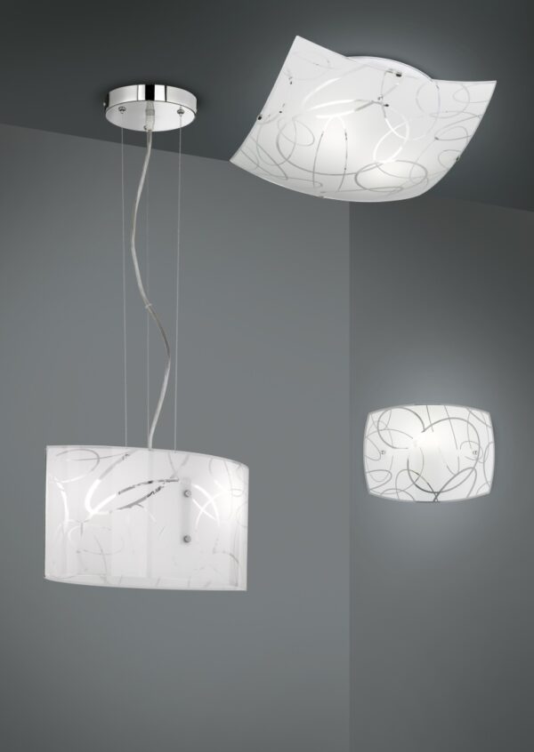 Φωτιστικό Τοίχου Trio Lighting   E27 Λευκό Μεταλλικό    204400101