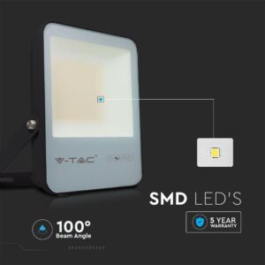 LED Προβολέας 30W V-TAC PRO Samsung Chip Μαύρος 100° 4720lm Αδιάβροχος IP65 Ψυχρό 6400K – 20450