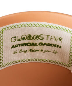 GloboStar® Artificial Garden ASTYPALAIA 20451 Πήλινο Κεραμικό Κασπώ Γλάστρα – Flower Pot Κεραμιδί Φ18cm x Υ16cm