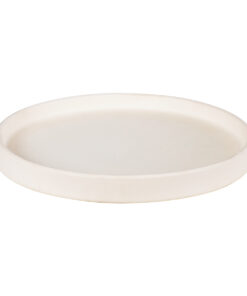 GloboStar® Artificial Garden PARGA 20452 Πήλινο Κεραμικό Κασπώ Γλάστρα – Flower Pot Μπεζ Φ23cm x Υ20.5cm