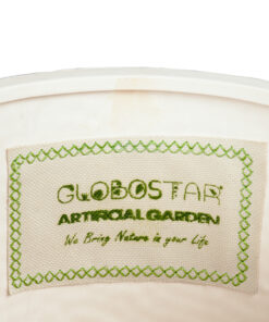 GloboStar® Artificial Garden PARGA 20452 Πήλινο Κεραμικό Κασπώ Γλάστρα – Flower Pot Μπεζ Φ23cm x Υ20.5cm