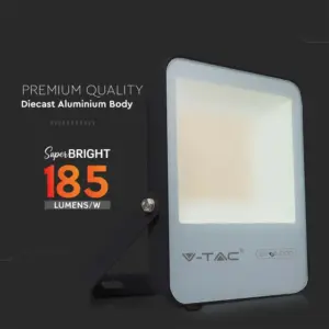 LED Προβολέας 100W V-TAC PRO Samsung Chip Μαύρος 100° 15750lm Αδιάβροχος IP65 Φυσικό Λευκό 4000K – 20453